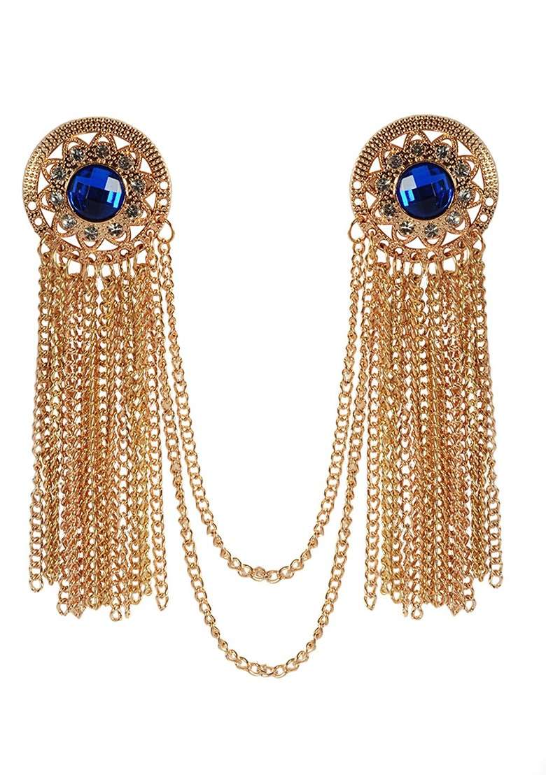 Rose Plated Alloy Brooch - Indya