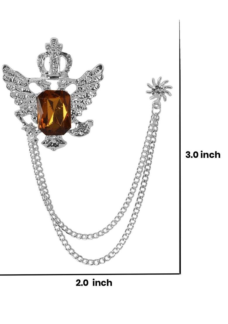 Silver Toned Plated Alloy Brooch