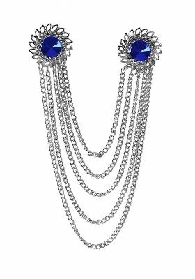 Silver Toned Plated Alloy Brooch