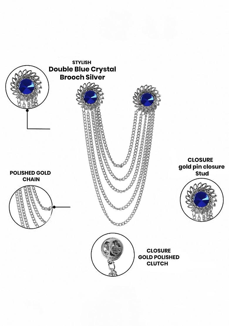 Silver Toned Plated Alloy Brooch