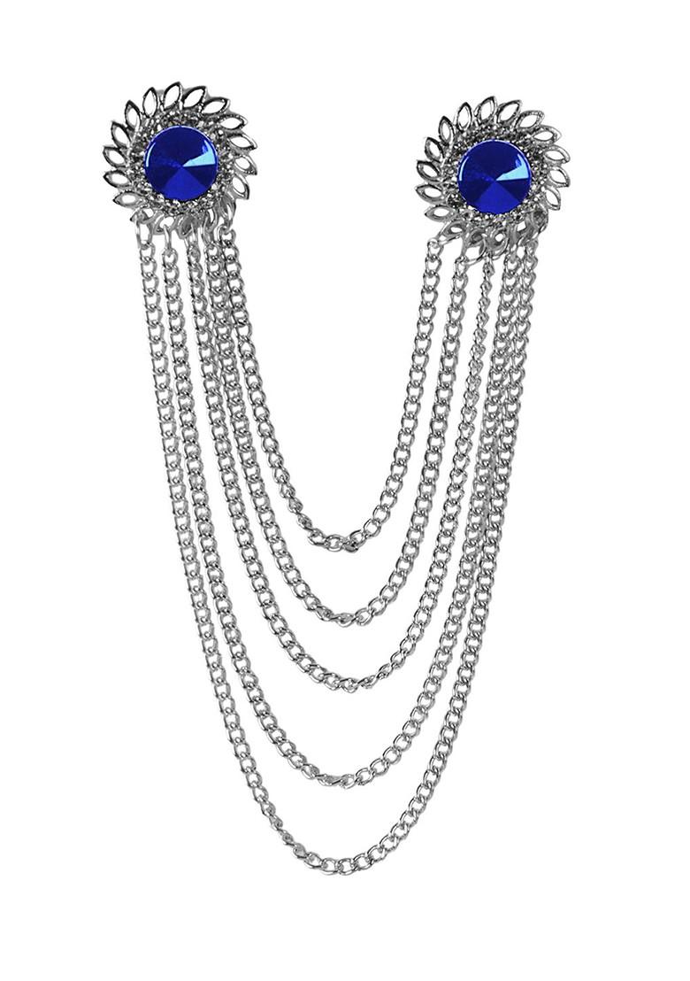 Silver Toned Plated Alloy Brooch