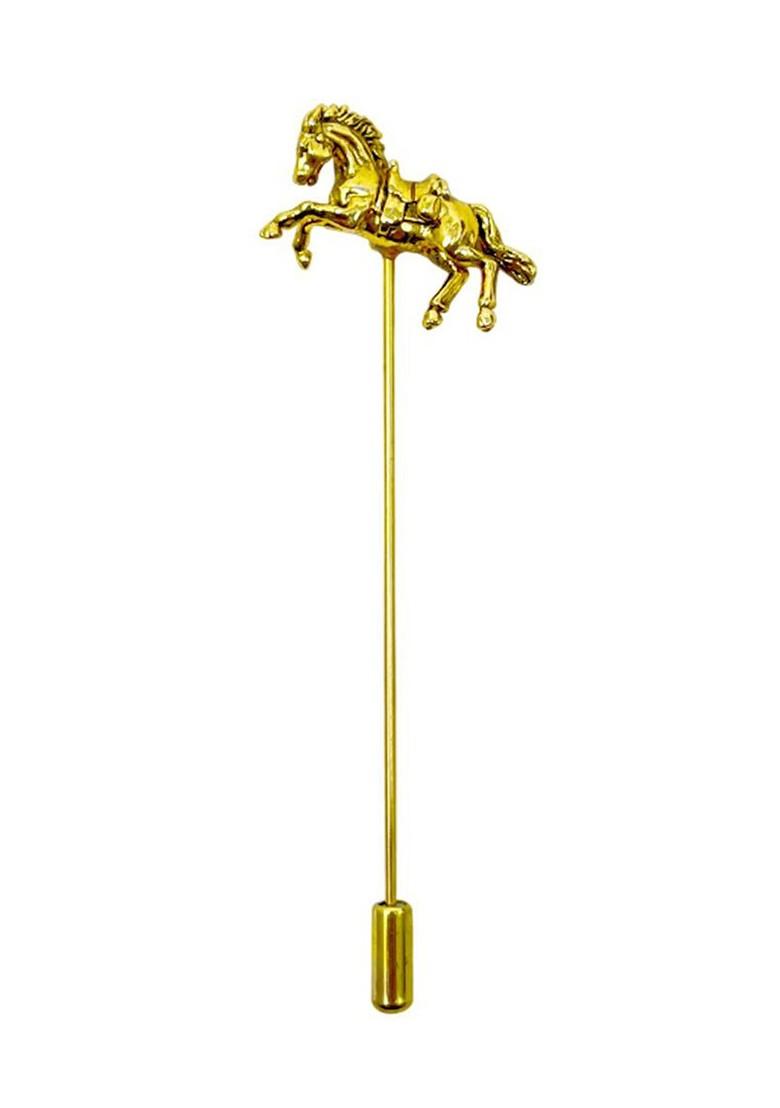 Gold Plated Horse Design Lapel Pin Brooch