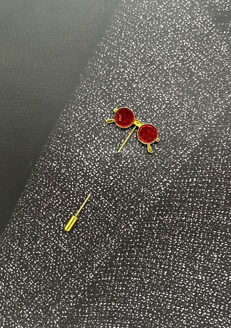Men Sunglass Design Laple Pin Minimal Brooch