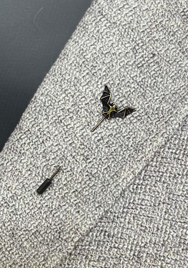 Gold Plated Batman Design Lapel Pin Brooch