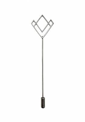 Men Geometric Design Laple Pin Minimal Brooch