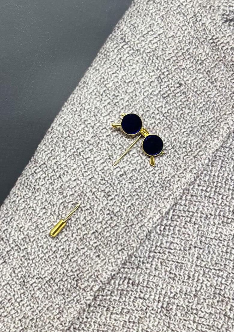 Gold Plated Sun Glasses Design Lapel Pin Brooch