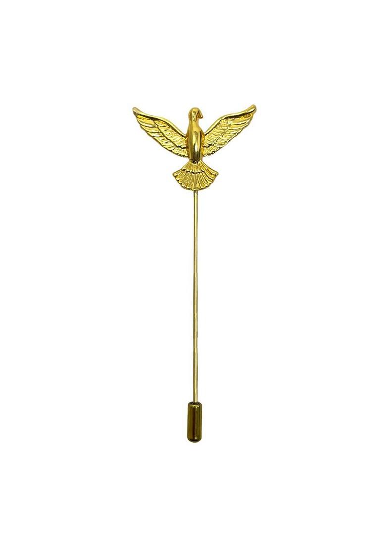 Gold Plated Eagle Design Lapel Pin Brooch