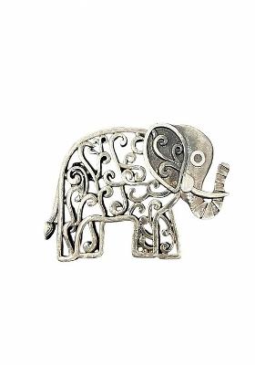 Men Elephant Statement Brooch