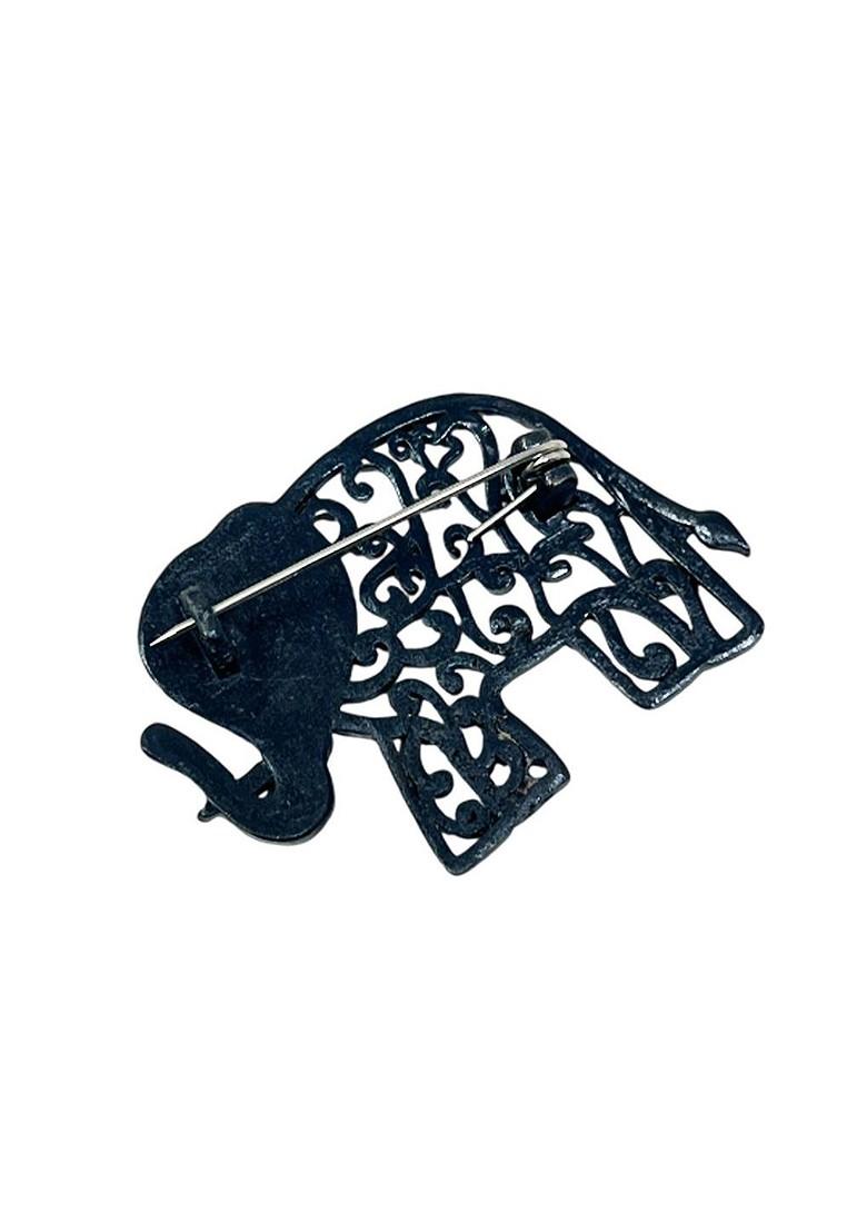 Men Elephant Statement Brooch