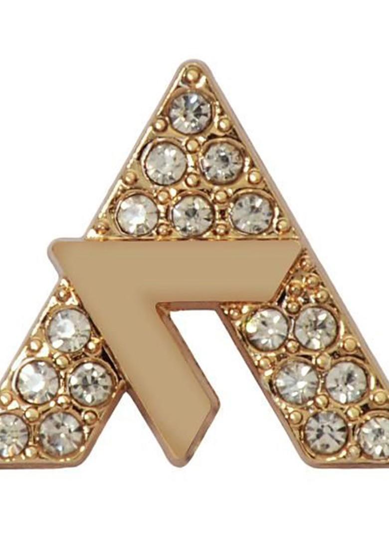 Vintage Rhinestone Studded Letter A Brooch