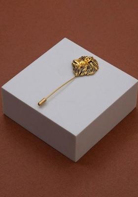 Vintage Lion Shaped Wedding Brooch Lapel Pin