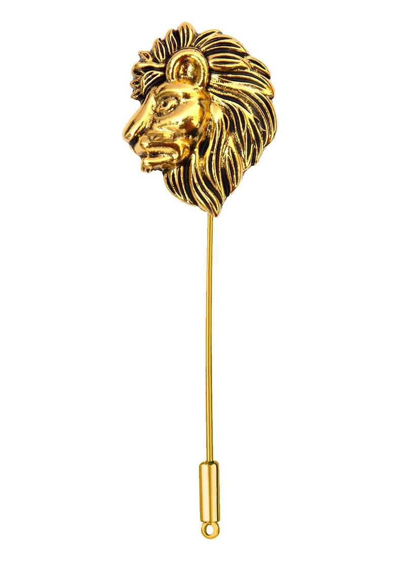 Vintage Lion Shaped Wedding Brooch Lapel Pin