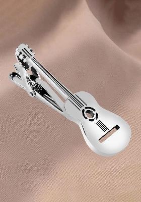 Men Guitar Shaped Statement Tie Pin