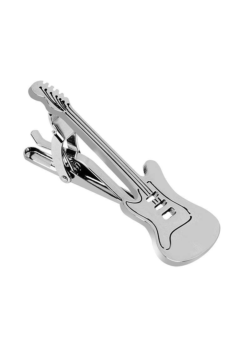Men Guitar Shaped Statement Tie Pin - Indya