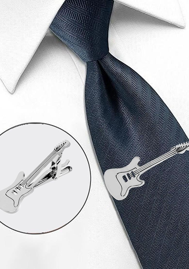 Men Guitar Shaped Statement Tie Pin