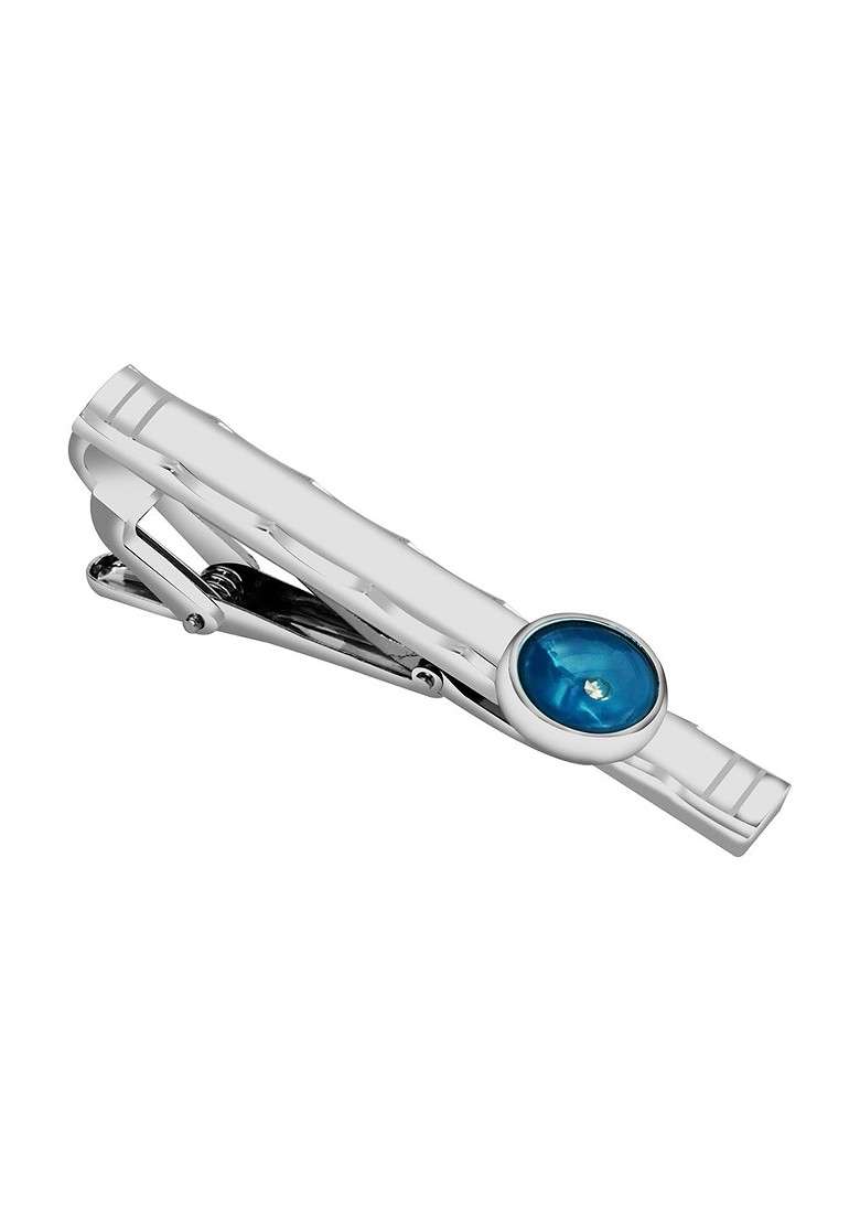 Men Real Stones Studded Statement Tie Pin - Indya