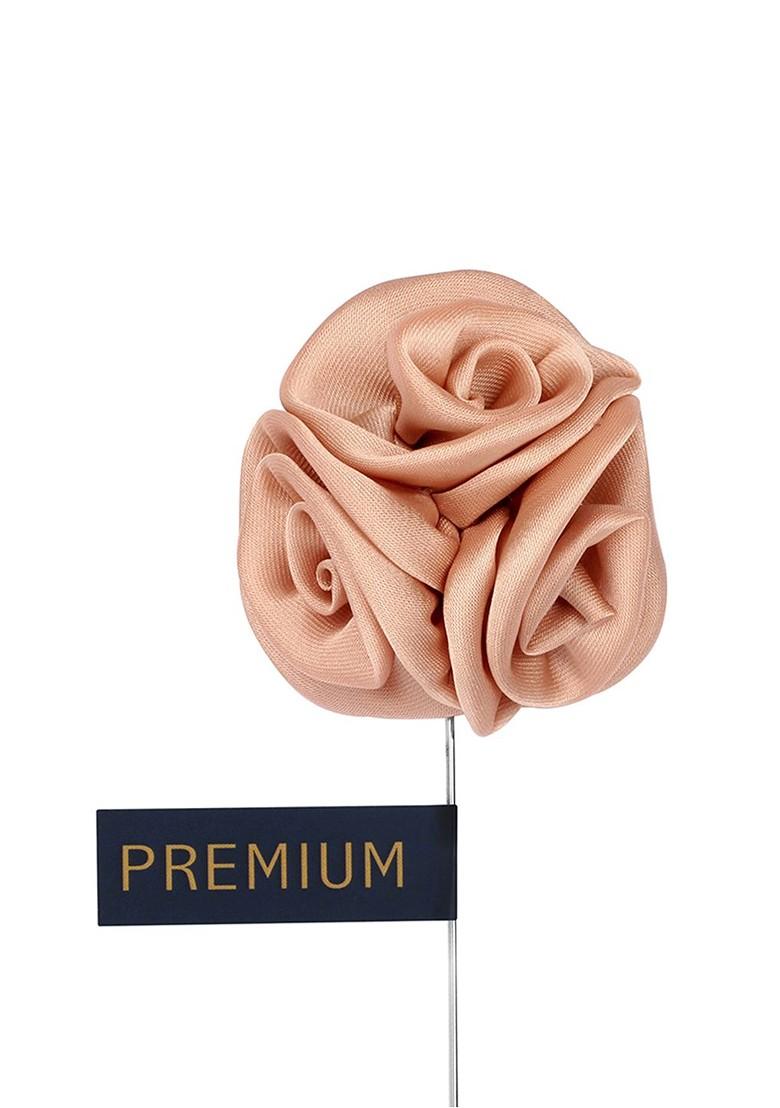 Beige Ranunculus Flower Brooch Lapel Pin