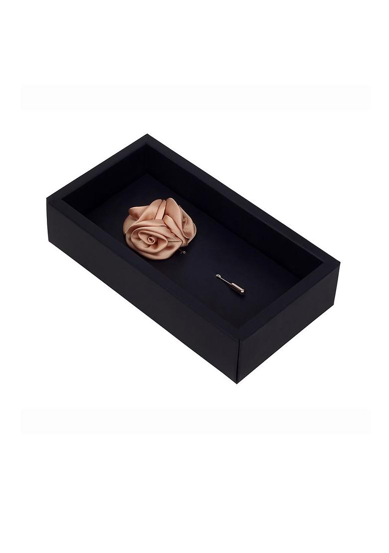 Beige Ranunculus Flower Brooch Lapel Pin