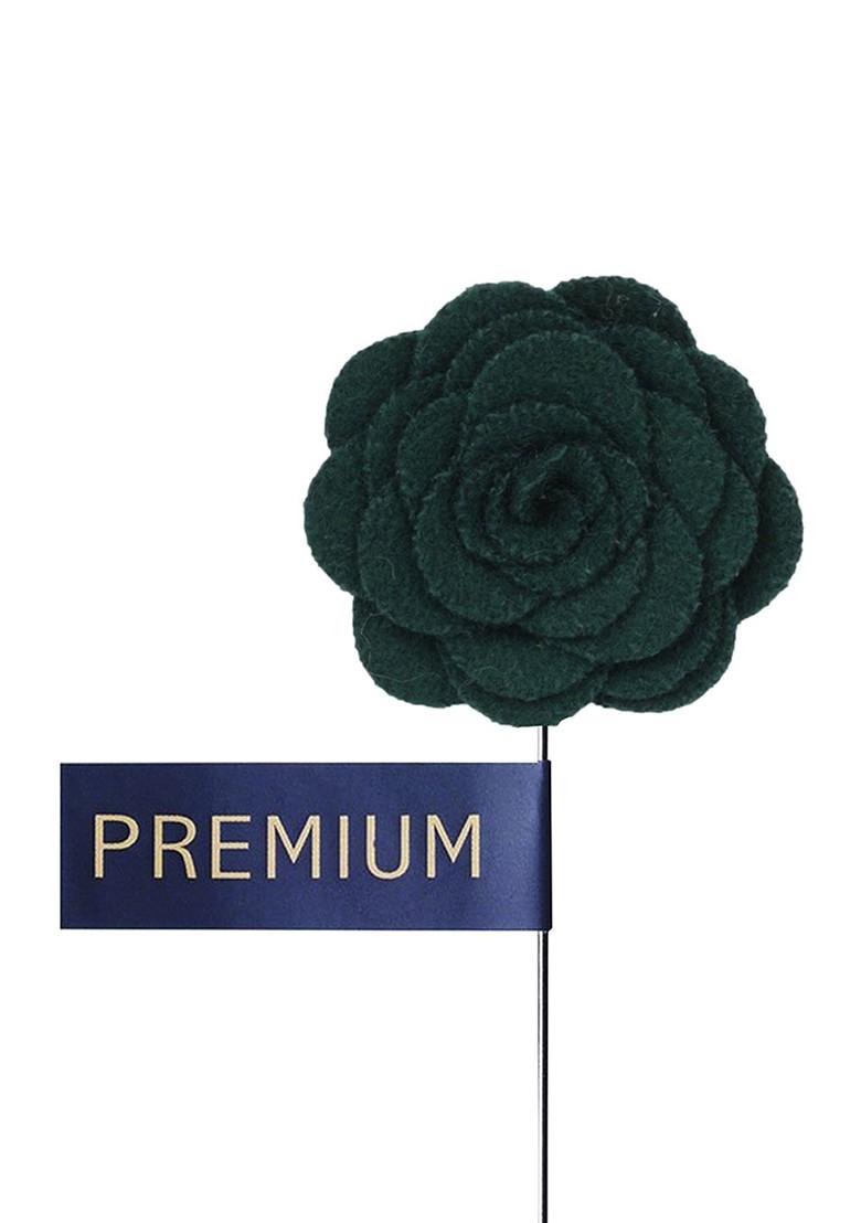 Unisex Green Blooming Charm Lapel Pin