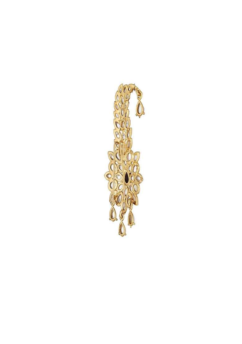 Men Stone Studded Safa Kalangi Brooch - Indya
