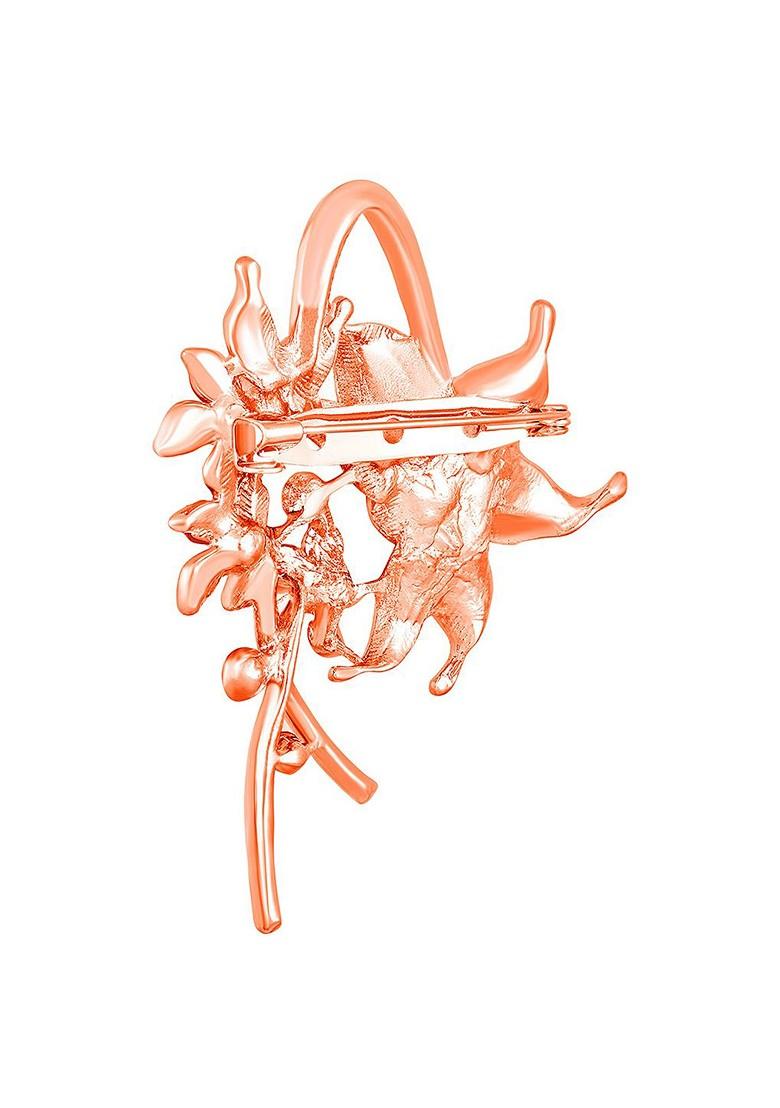 Women Floral Shaped Studded Saree Pin