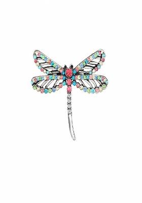 Women Stone Studded Butterfly Design Minimalistic Brooch