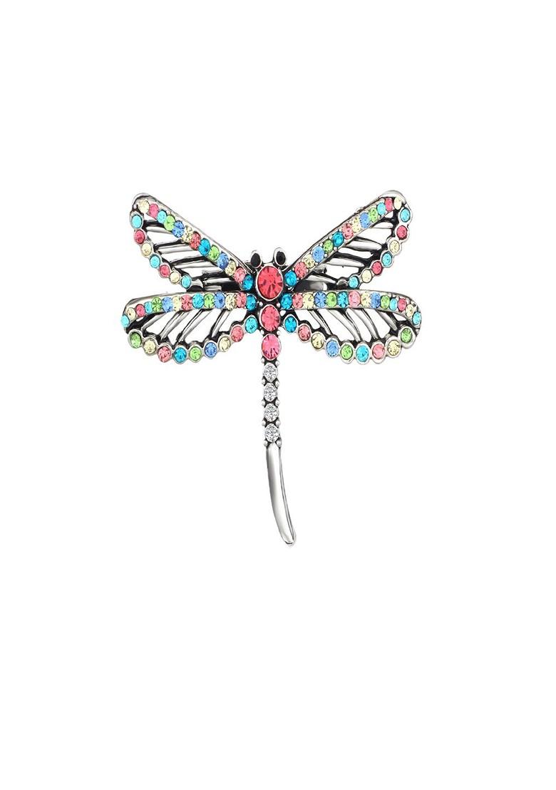 Women Stone Studded Butterfly Design Minimalistic Brooch