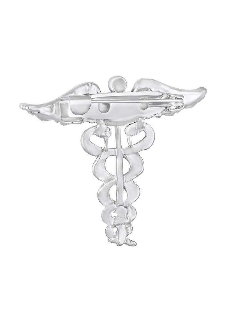 Green Meenakari Enamel Doctor Brooch - Indya