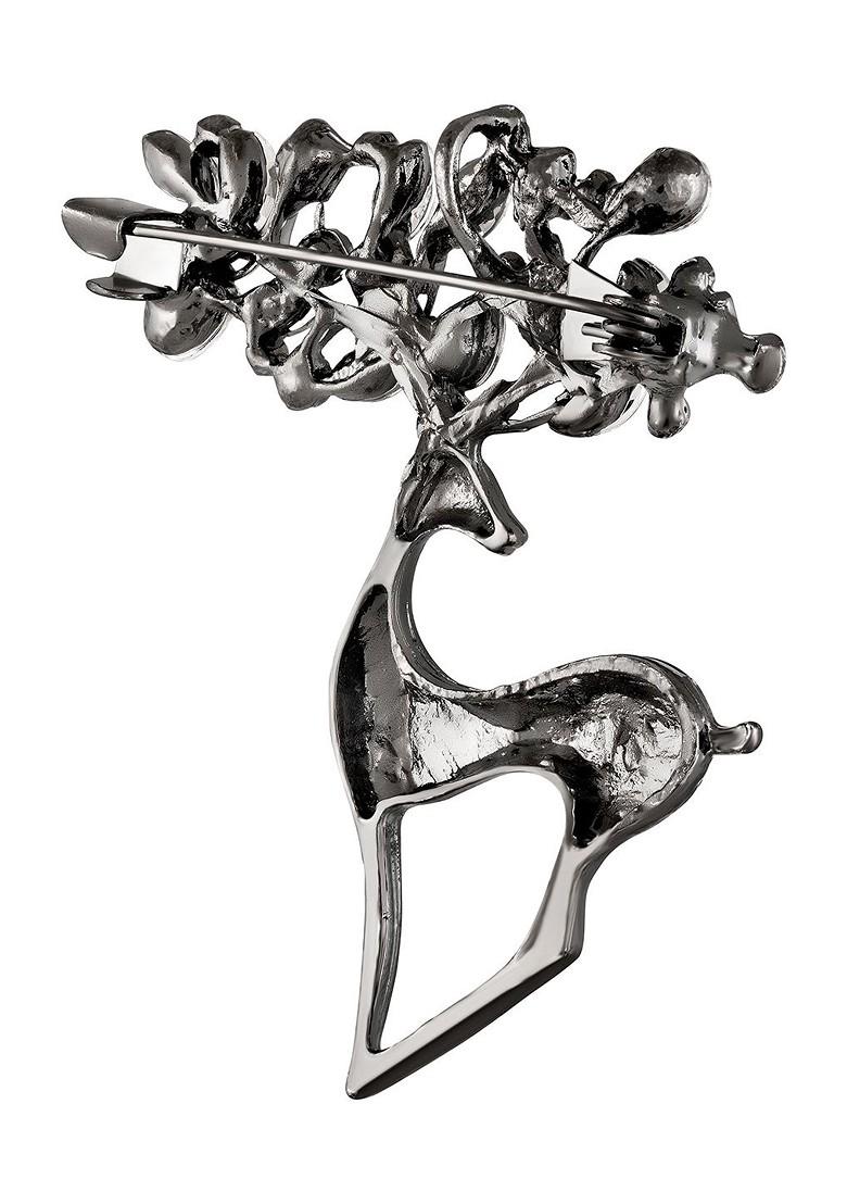 Cute Deer Shaped Saree Pin Wedding Brooch