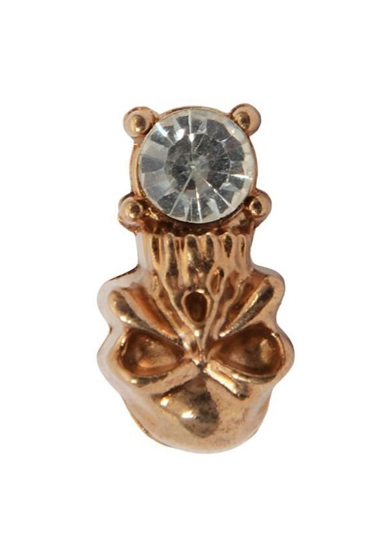 Gold Plated Zircon Stoned Studded Brooch