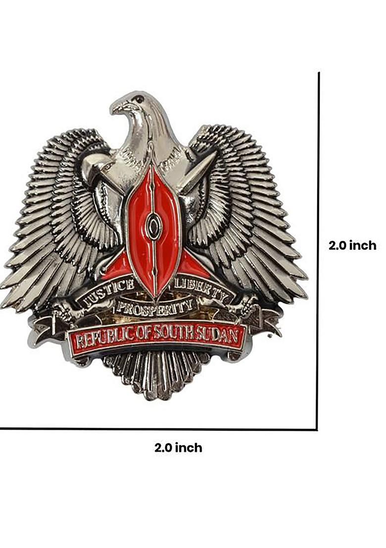 Men Silver Plated Phoenix In Flight Brooch