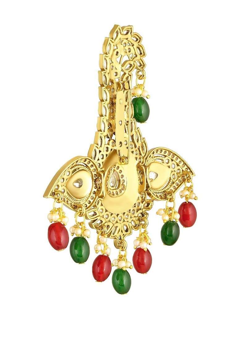 Men Multicoloured Meenakari Enamel Kalangi For Pagdi Brooch - Indya