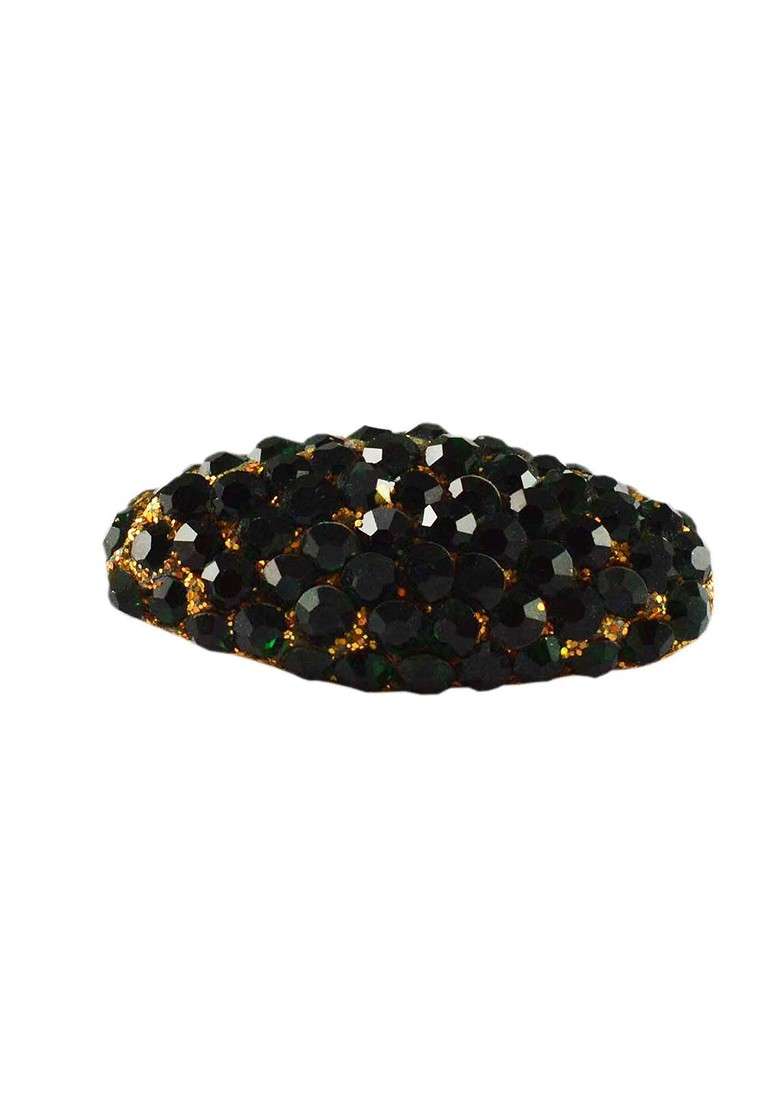 Multicoloured Brass Brooch - Indya
