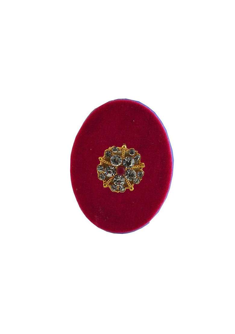 Multicoloured Alloy Brooch - Indya