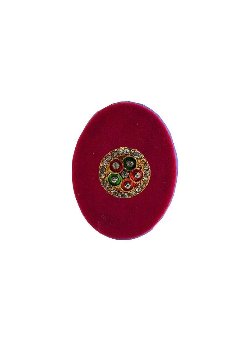 Multicoloured Alloy Brooch - Indya