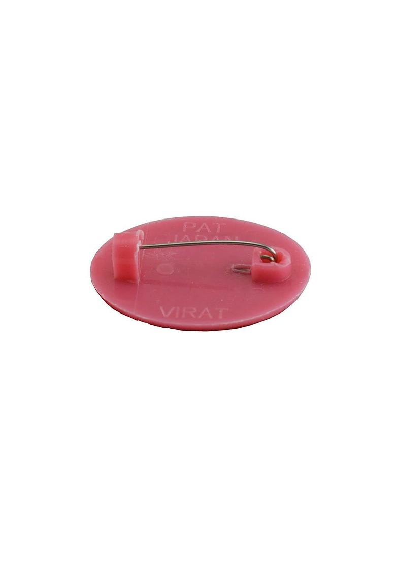 Multicoloured Brass Brooch