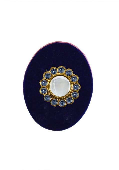 Multicoloured Brass Brooch