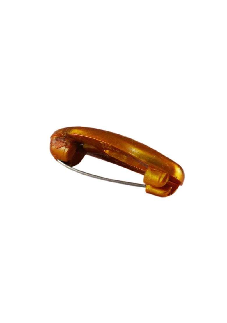 Multicoloured Brass Brooch - Indya