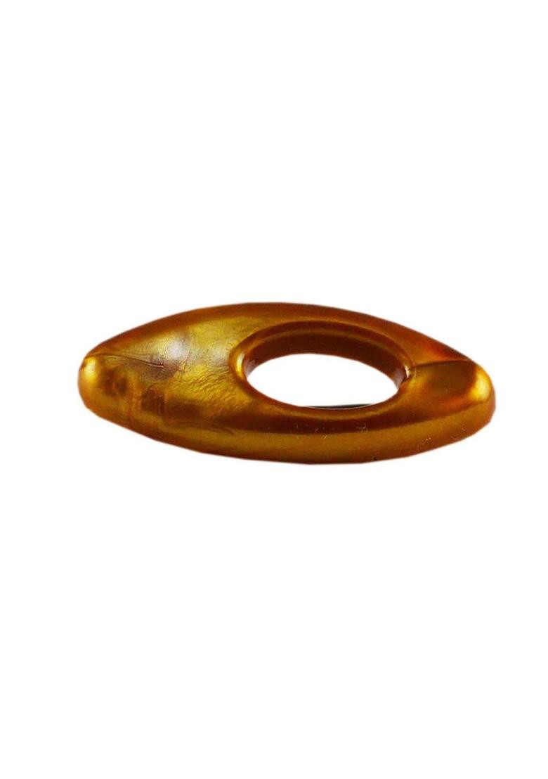 Multicoloured Brass Brooch