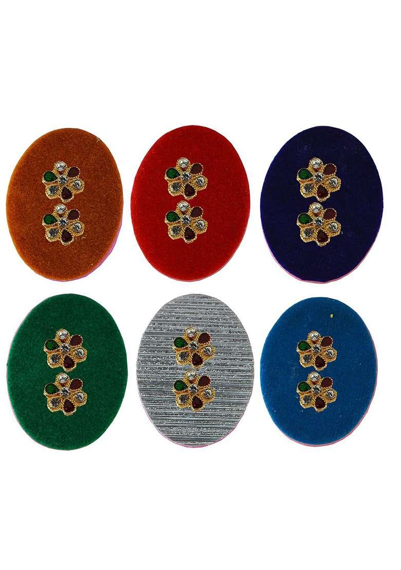Multicoloured Alloy Brooch - Indya