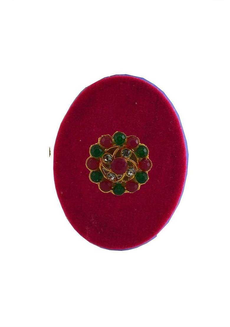 Multicoloured Alloy Brooch - Indya