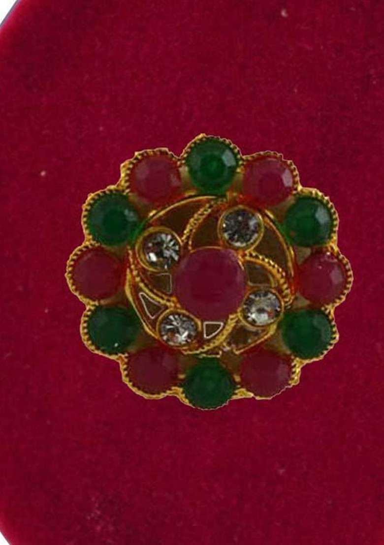Multicoloured Alloy Brooch - Indya
