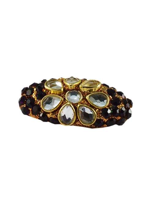Multicoloured Brass Brooch