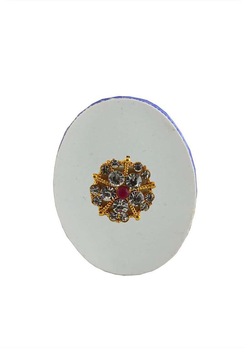Multicoloured Alloy Brooch - Indya