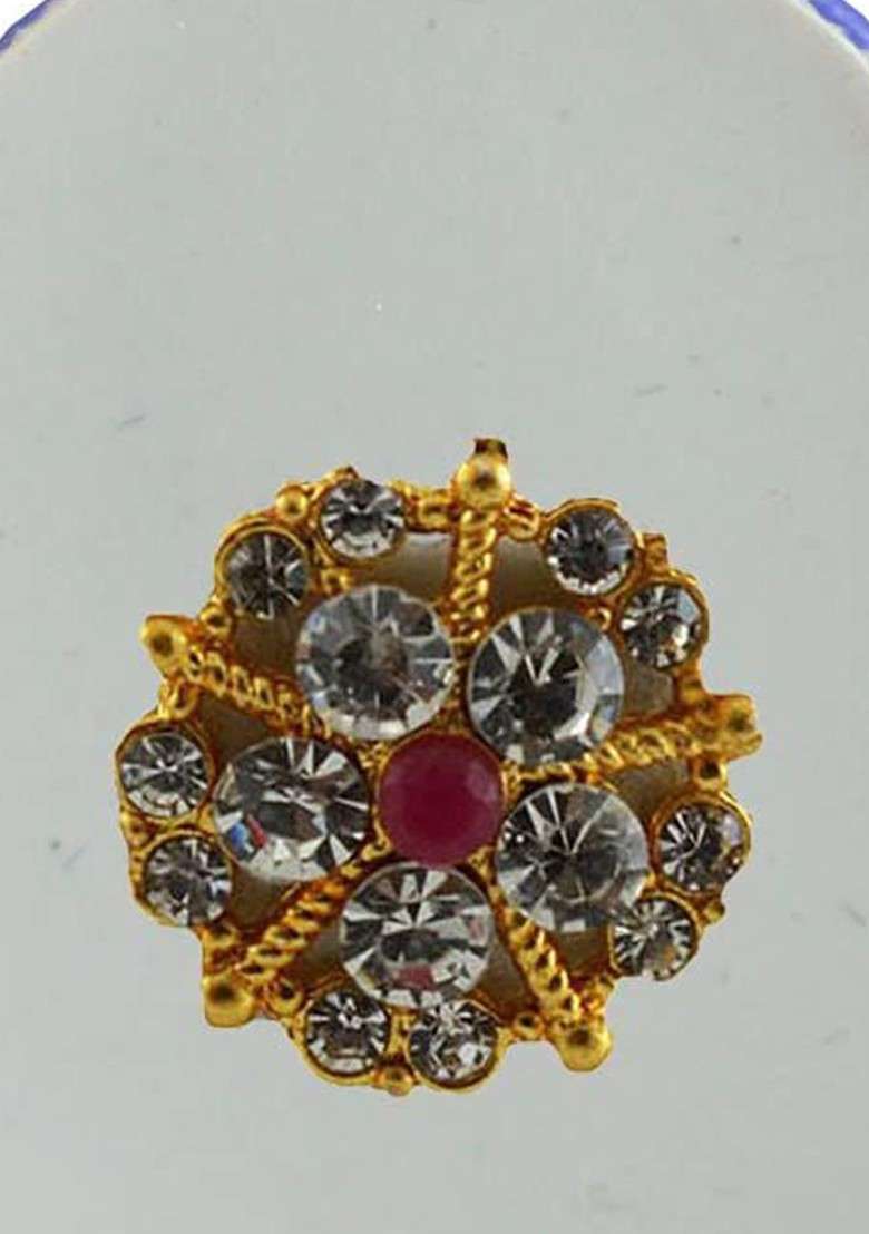 Multicoloured Alloy Brooch - Indya