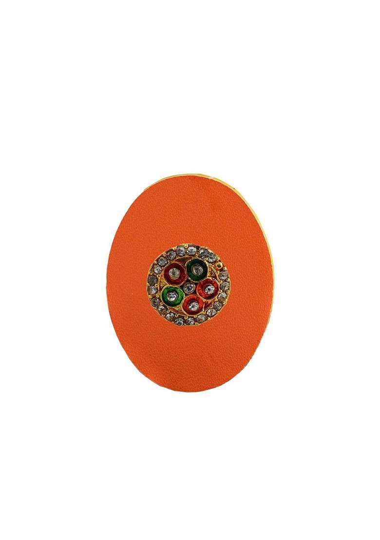 Multicoloured Alloy Brooch - Indya