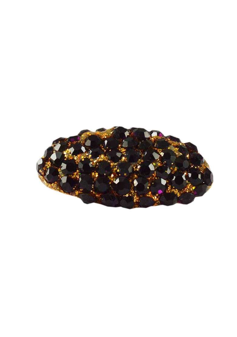 Multicoloured Brass Brooch - Indya
