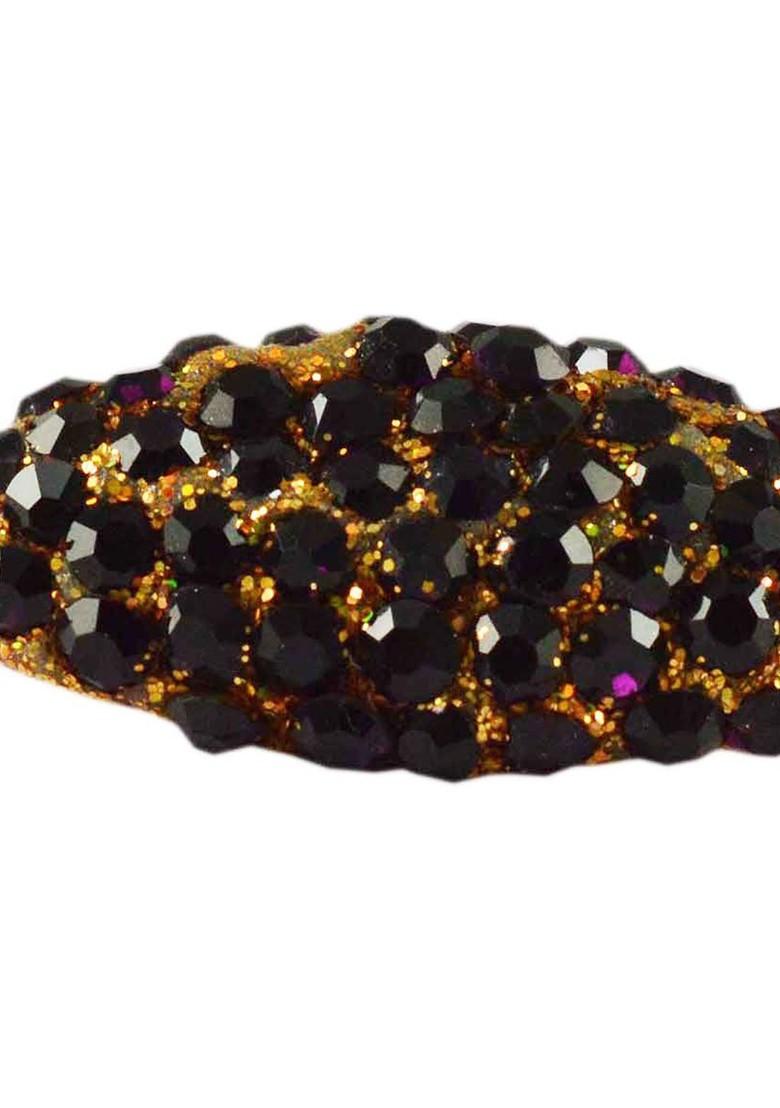 Multicoloured Brass Brooch