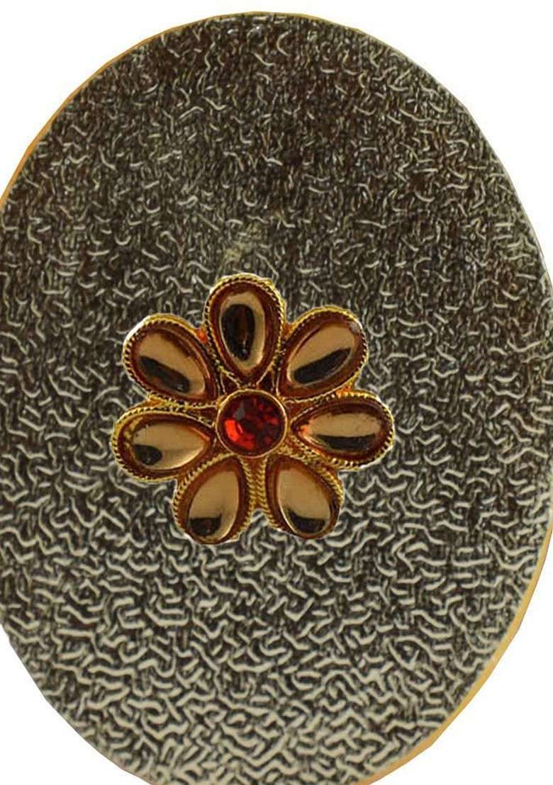 Multicoloured Alloy Brooch - Indya