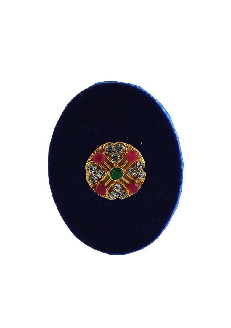 Multicoloured Alloy Brooch - Indya